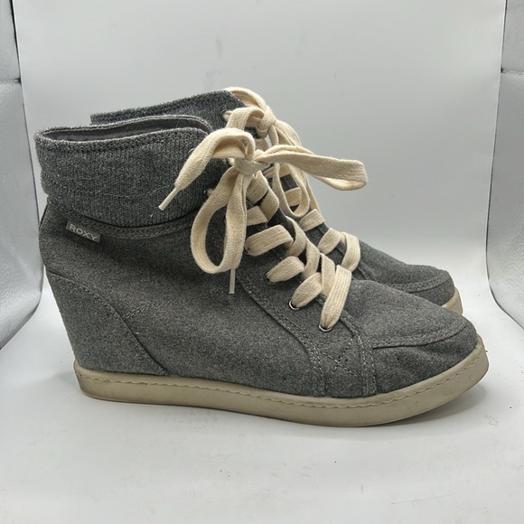 Roxy Shoes - Roxy Autumn Hidden Wedge Sneakers Shoes Gray Womens Size 10